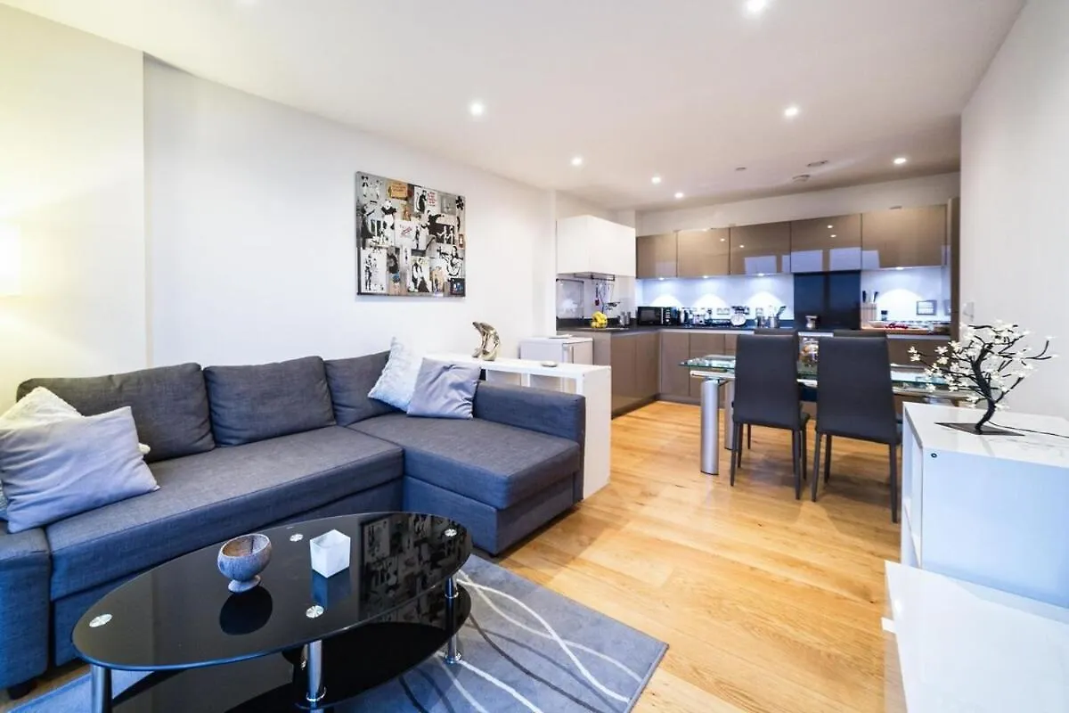New Chic Luxury Flat View At Isle Of Dogs And The City Λονδίνο